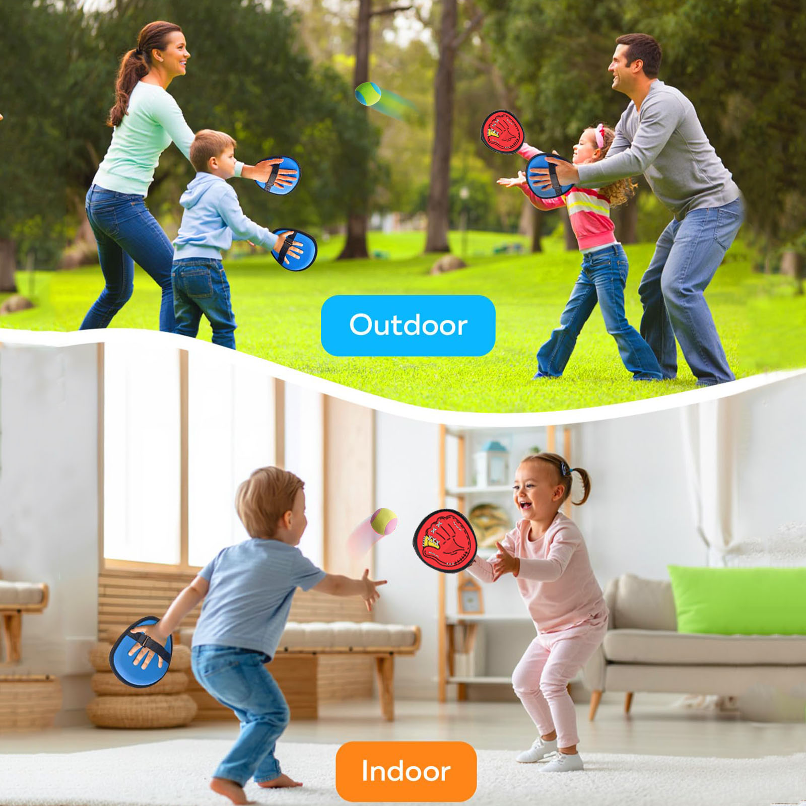 4Set Mainan Bola Lengket Pengi - Sports Equipment For Kids ulasan dan harga